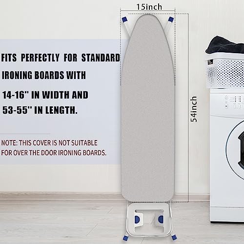 Ironing Board Cover and Pad 15x54 Inch Standard Ironing Board Cover - Image 2