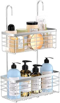 YUOROS 2 Tier Shower Caddy Hanging Over the Door by YUOROS