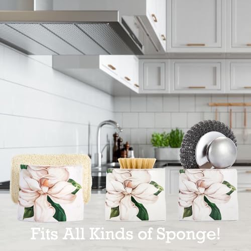 Bico Magnolia Floral Ceramic Kitchen Sponge Holder - Image 6