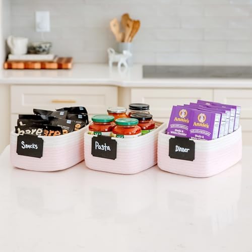 NaturalCozy 11.8"x8"x4.5” Rectangle Storage Baskets - Image 5