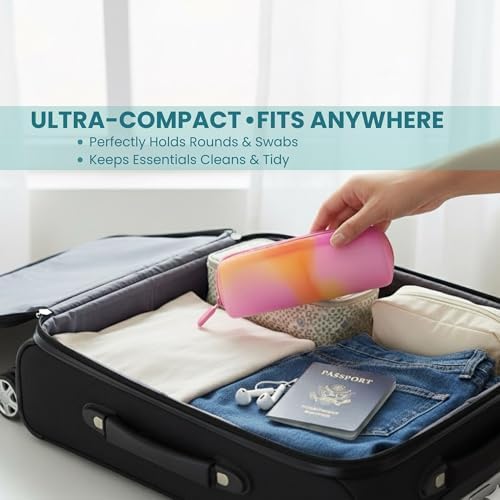 Cotton Round Swab Travel Case, 2-in-1 Beauty Organizer - Image 5