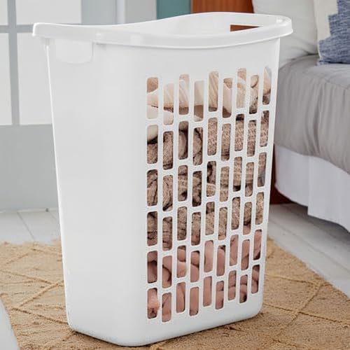 3-Pack Tall & Slim Open Rectangular Plastic Laundry Hamper - Image 4