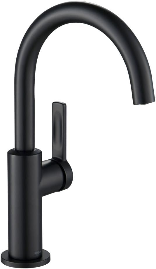 KRAUS Oletto Single Handle Kitchen Bar Faucet in Matte Black, KPF-2822MB by Unknown