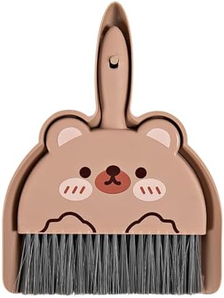 Mini Dustpan and Brush Set, Cartoon Portable Cleaning Broom by Unknown