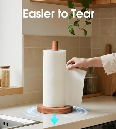 Acacia Wood Paper Towel Holder Stand – Wooden Kitchen Paper Towel Holder - Image 7