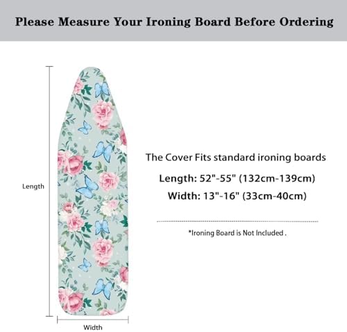 Vintage Floral Ironing Board Cover and Pad Soft Ironing Board Cover, Non Stick - Image 6