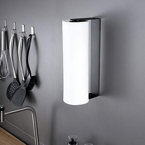 ZUNTO Black Paper Towel Holder, Self Adhesive, - Image 3