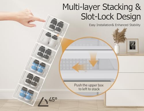 Kuject XX-Large Shoe Storage Boxes 12 Pack - Image 4