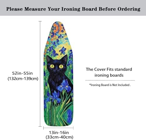 Cat Oil Painting Ironing Board Cover and Pad Soft Ironing Board Cover, Non - Image 5