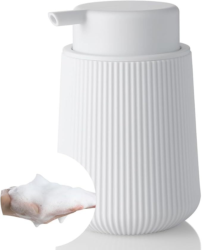 YAUKPH Striped Foaming Hand Soap Dispenser White | by KellyHome