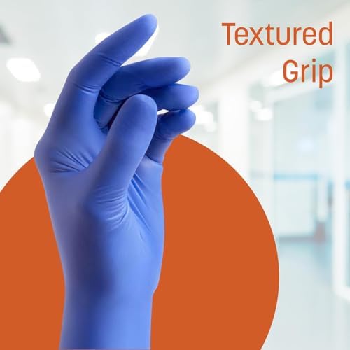 Caring Nitrile Exam Gloves, Powder-Free, Disposable Gloves - Image 2