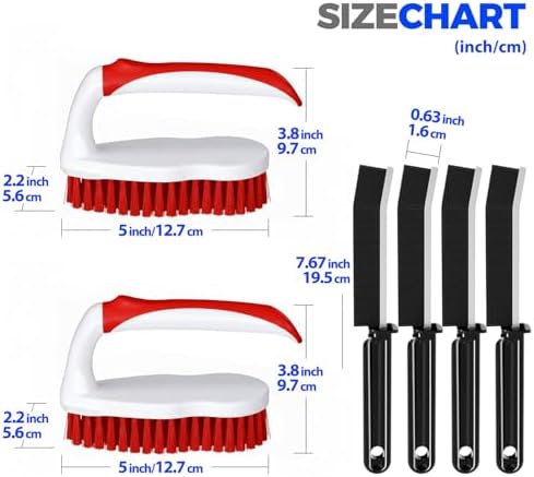 Holikme 6 Pack Cleaning Brush Scrub Brush Kitchen Brush - Image 6