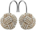 Gracelife Home Decorative Shower Curtain Hooks Seaside Off-White Nautical Metal by Gracelife