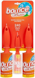 Bounce Lint Rollers to-Go, Quickly Removes Lint and Debris, 240 Pre-Cut Sheets by Bounce