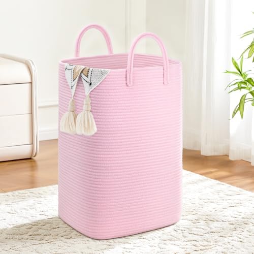 Artfeel Laundry Basket, Woven Cotton Rope Laundry Hamper, 100L Versatile Storage by Artfeel