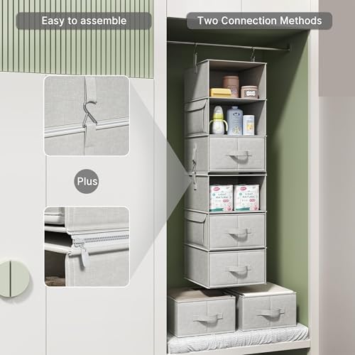 6-Shelf Hanging Closet Organizer - Image 6