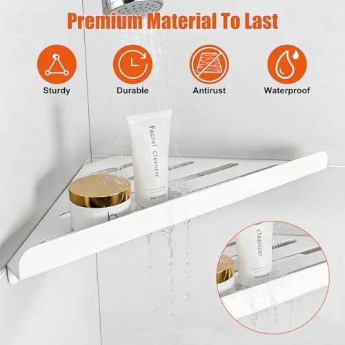 Fikoksol Shower Caddy Storage, Triangle Corner Shelf - Image 5