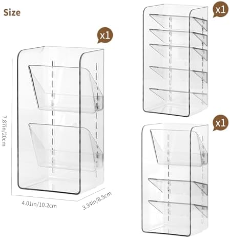 PAVSTINE 3-Pack Medicine Cabinet Organizer, - Image 2