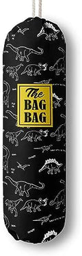 HiLus Dinosaur Pattern Grocery Bags Holder, Wall Mount Plastic Bags Storage by HiLus