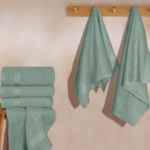 GLAMBURG Ultra Soft 6-Piece Hand Towel Set 16x28-100% Ringspun Cotton - Image 3