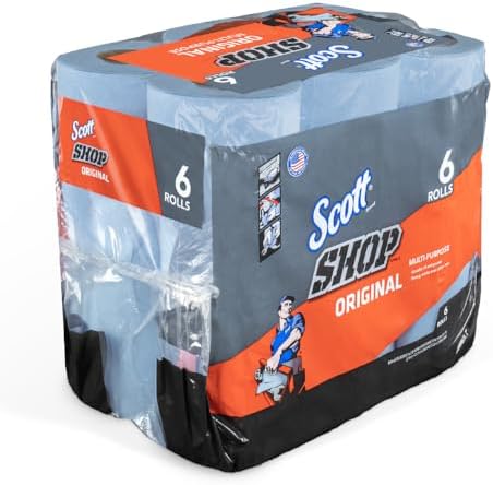 Scotts Kimberly Clark 75146 Blue Shop Towels On A Roll Bundle44; 6 Pack by Unknown