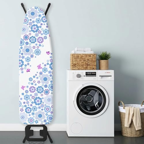 Flowers Ironing Board Cover and Pad 15x54 Inch, 100% Cotton Surface Heavy Duty - Image 6
