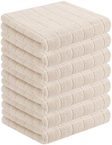 Homaxy 100% Cotton Terry Kitchen Towels, 7 Pack by Homaxy