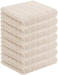 Homaxy 100% Cotton Terry Kitchen Towels, 7 Pack by Homaxy