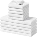 Homaxy 10 Pack 100% Cotton Kitchen Towels and Dishcloths Set by Homaxy