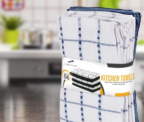Utopia Towels Kitchen Towels 12 Pack 15x25 Inch Ring Spun Cotton Navy - Image 6