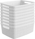 Curver Set of 8 Small 4.5L Jute Decorative Plastic Organization and Storage by Unknown