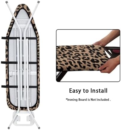 Non-Slip Ironing Board Cover Leopard Print Pattern Universal Stretchy Cover - Image 4