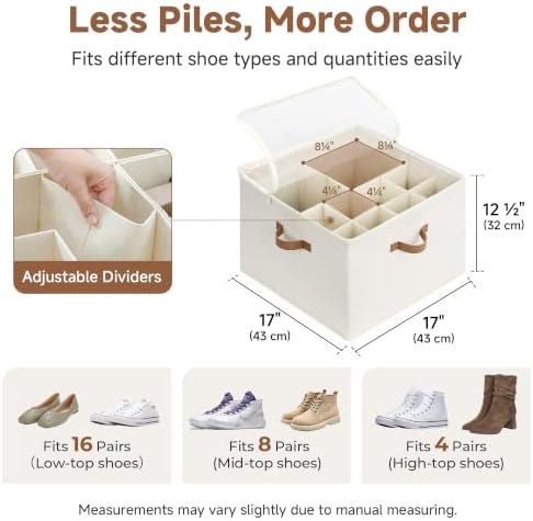 StorageWorks 2-Pack 32-Pair Shoe Storage Organizer - Image 3