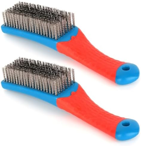 2 Pack Wire Brushes for Cleaning-Heavy Duty Stainless Steel Wire Scratch Brush by hautllaif
