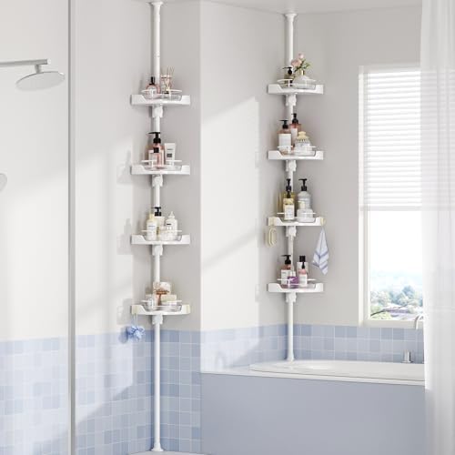 akinbas 360° Rotating Shower Caddy Tension Pole - Image 2