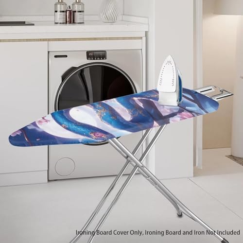 Snake Print Ironing Board Cover, 15x54 Inch Standard Pink Cherry Flower Moon - Image 2