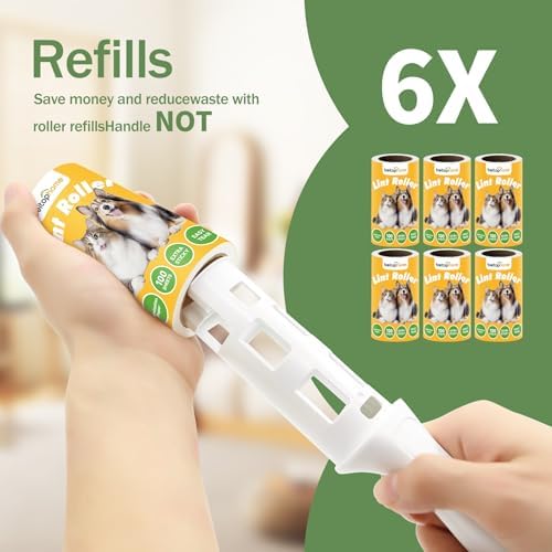 Lint Roller Refills for Pet Hair, 600 Sheets, Standard Size - Image 2