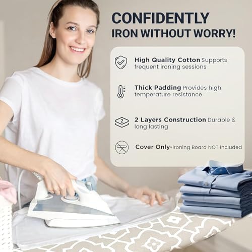 UniSimp Small Ironing Board Cover and Pad 12.5"x30" Small Iron Board Cover - Image 5