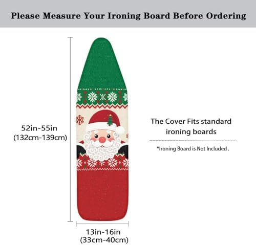 Santa Claus Print Ironing Board Cover 15x54 Inch Household Iron Board Covers - Image 5