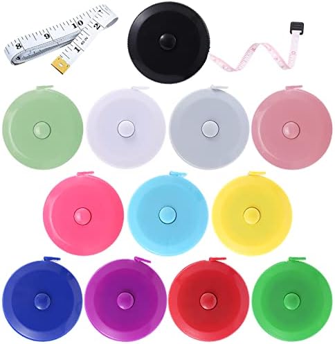 Tape Measure Body Measuring Tape, Retractable 60 Inch Soft Mini Measuring Tape by BUSHIBU