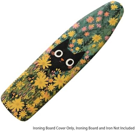 Cat Flower Ironing Board Cover and Pad, 16x55 Inches Standard Size Heavy Duty - Image 6