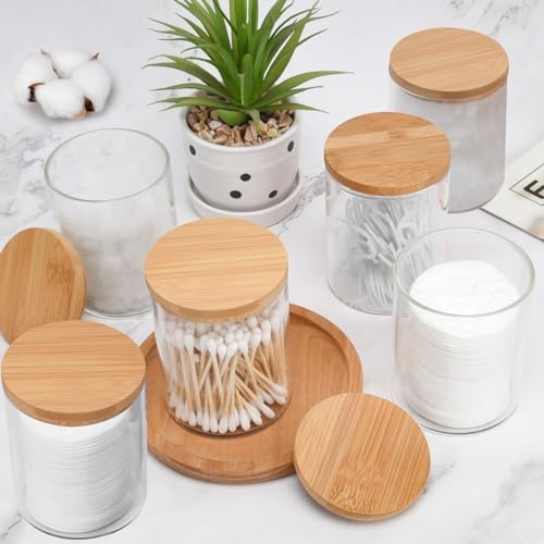 BKYFPQ 6 Pack Glass Qtip Holder Dispenser - Image 2