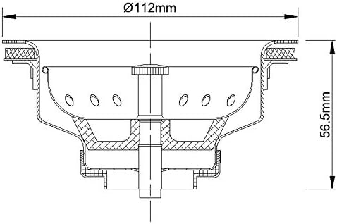 KONE 3-1/2 Inch Kitchen Sink Drain Assembly - Image 7