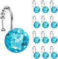 Sunlit Luxury Design Round Aqua Blue Diamond Crystal Gem Bling by Sunlit