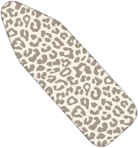 Nuxovilar Gray Leopard Print Ironing Board Cover 15x54 Polyester by Nuxovilar