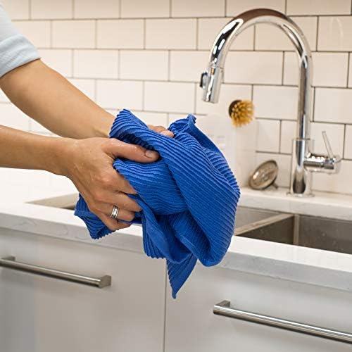Now Designs Ripple Kitchen Towel, Royal Blue - Image 4