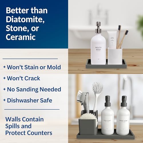 Spacewiser Countertop & Vanity Silicone Tray – 2 PC Set - Image 5