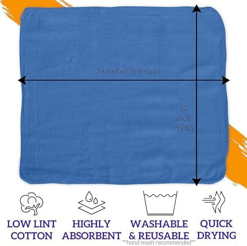 GREEN LIFESTYLE Shop Towels 12" x 14" 100 Pack - Image 2