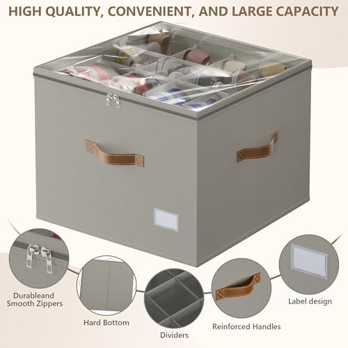 Vincona Shoe Organizer for Closet, 2 Pack Foldable Shoe Storage Bins - Image 3