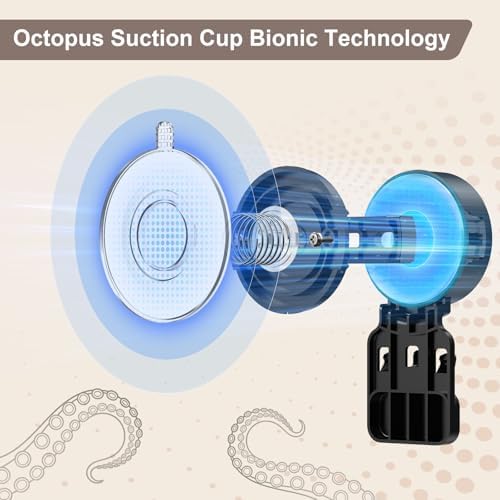 JOTPE Shower Caddy Suction Cup, No Drill Shower Shelves - Image 5
